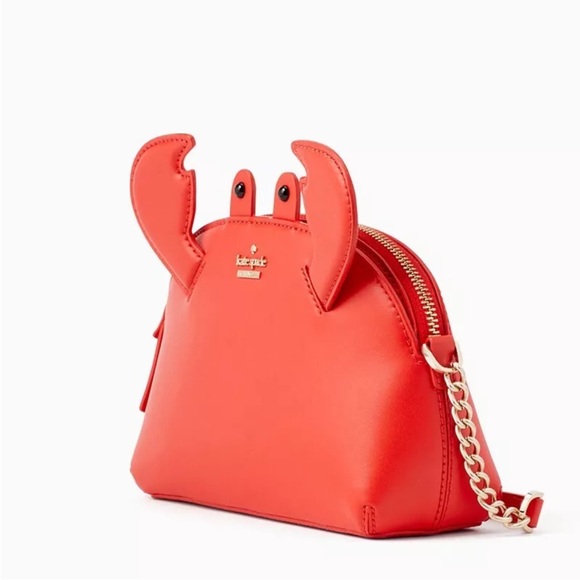 Kate Spade Shore Thing Red Crab Hilli Crossbody Bag - Picture 5 of 5
